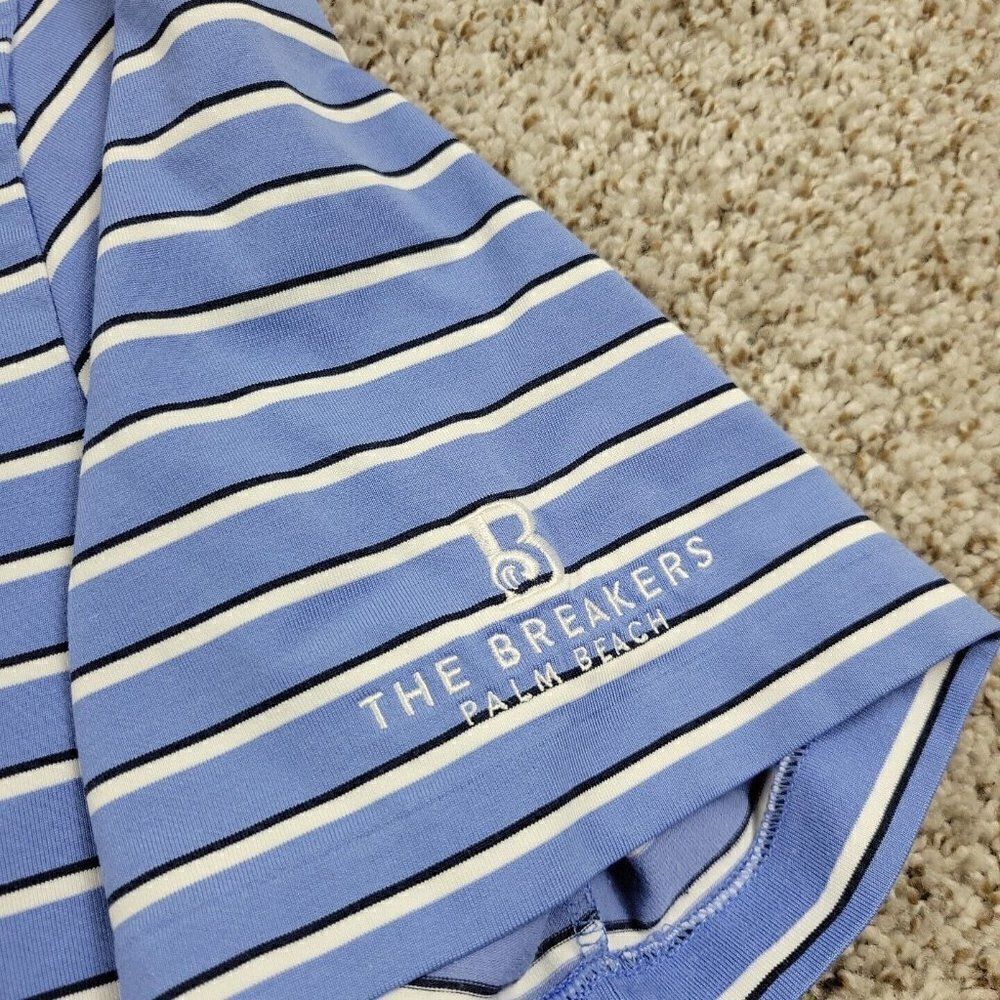 Polo Golf Ralph Lauren Performance Shirt Mens XL Blue Breakers Palm Beach MARKS - Picture 6 of 10